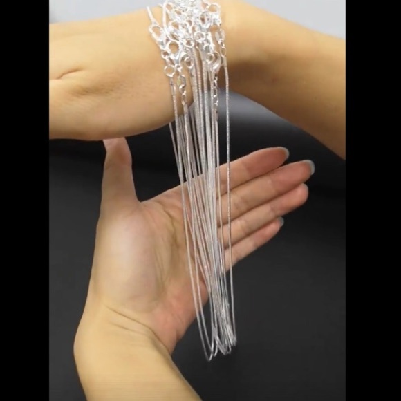 18” 925 STERLING SILVER SNAKE CHAIN - Picture 6 of 8